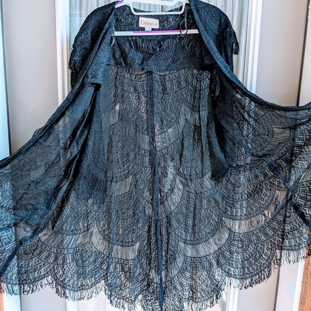 Vintage Damianou Fringed Dress and Jacket - Picture 3 of 13